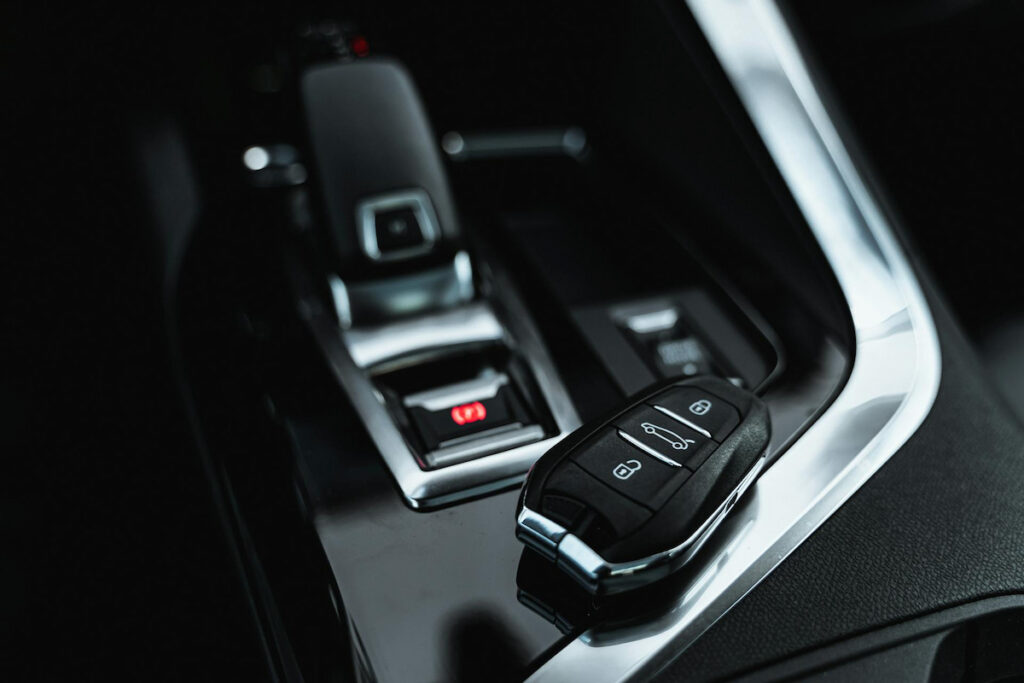 key fob inside the car