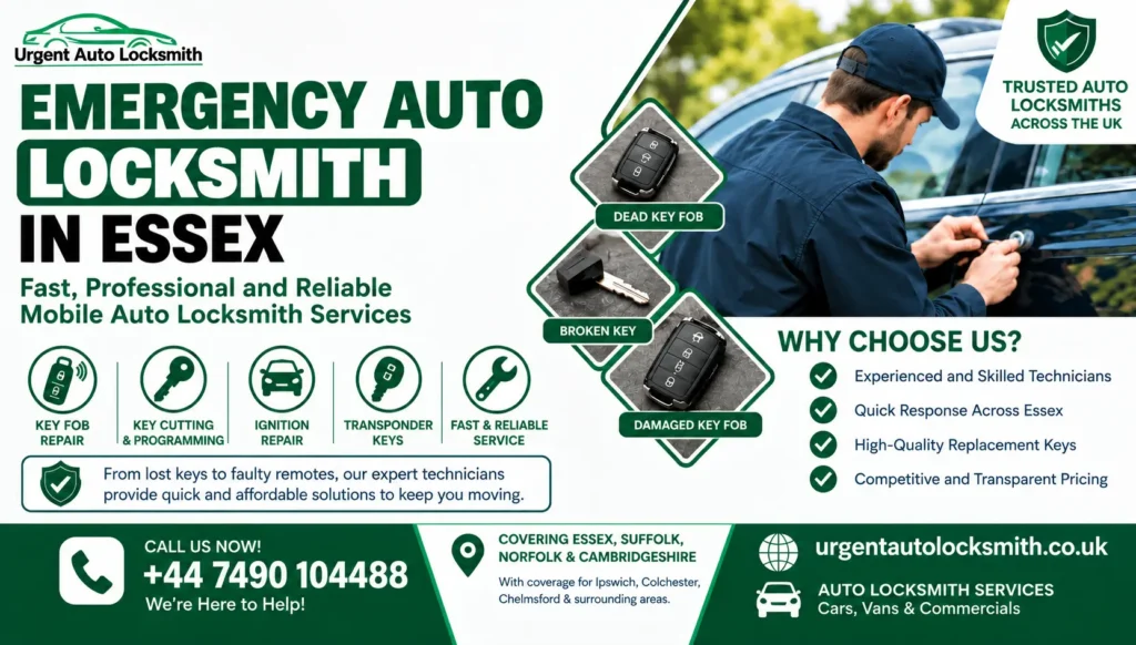 Auto Key Repair in Essex Common Car Key Problems and Their Solutions