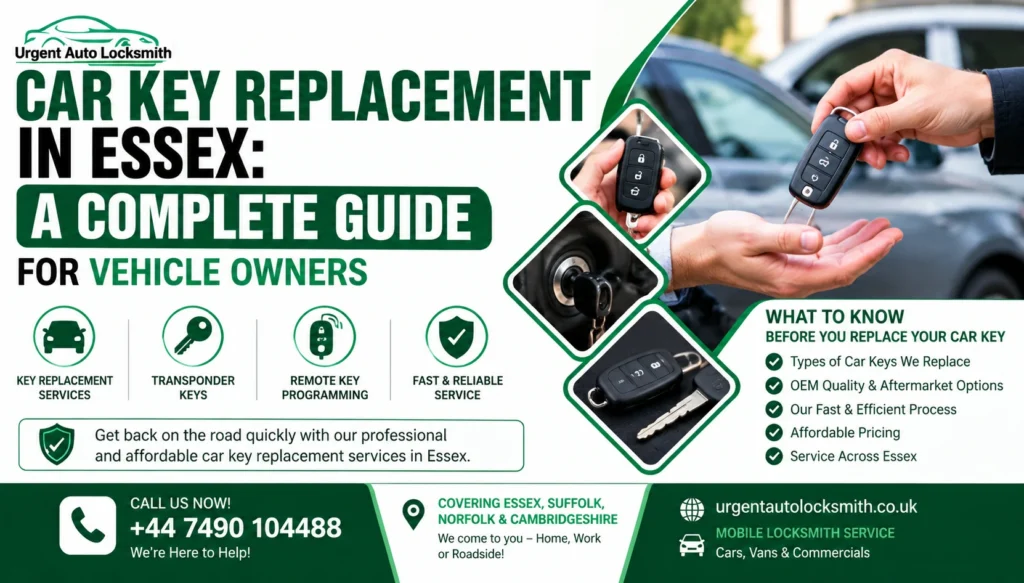 Car Key Replacement in Essex A Complete Guide for Vehicle Owners